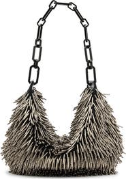 AllSaints Mini Madea Chain Handle Leather Handheld Bag