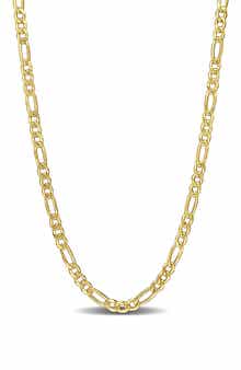 DELMAR 3.8mm Figaro Chain Necklace