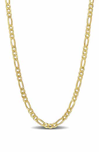 DELMAR 3.8mm Figaro Chain Necklace