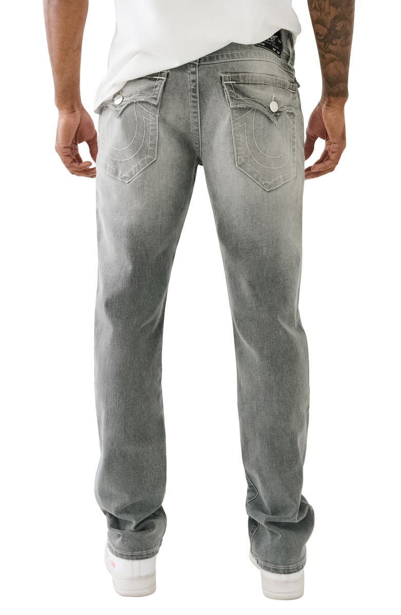 True Religion Brand Jeans Ricky Straight Leg Jeans, Alternate, color, Chalk Grey Wash