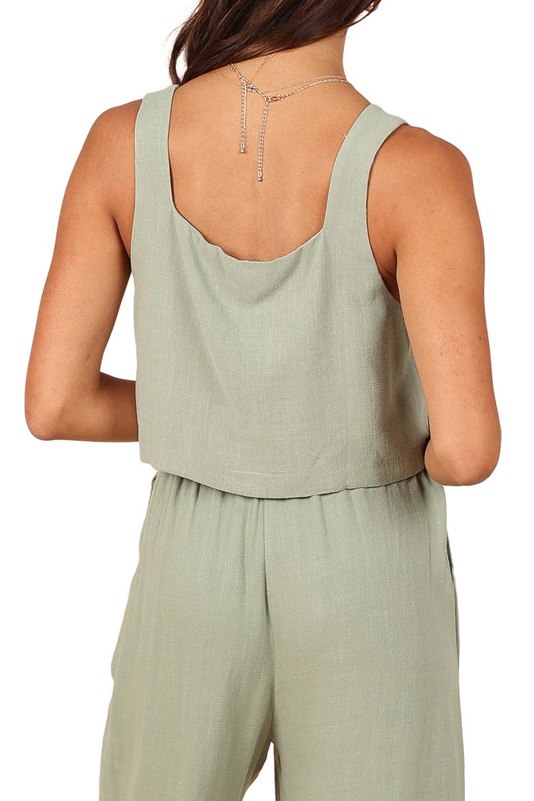 Eleanor Wide Leg Linen Pants, Alternate, color, GREEN