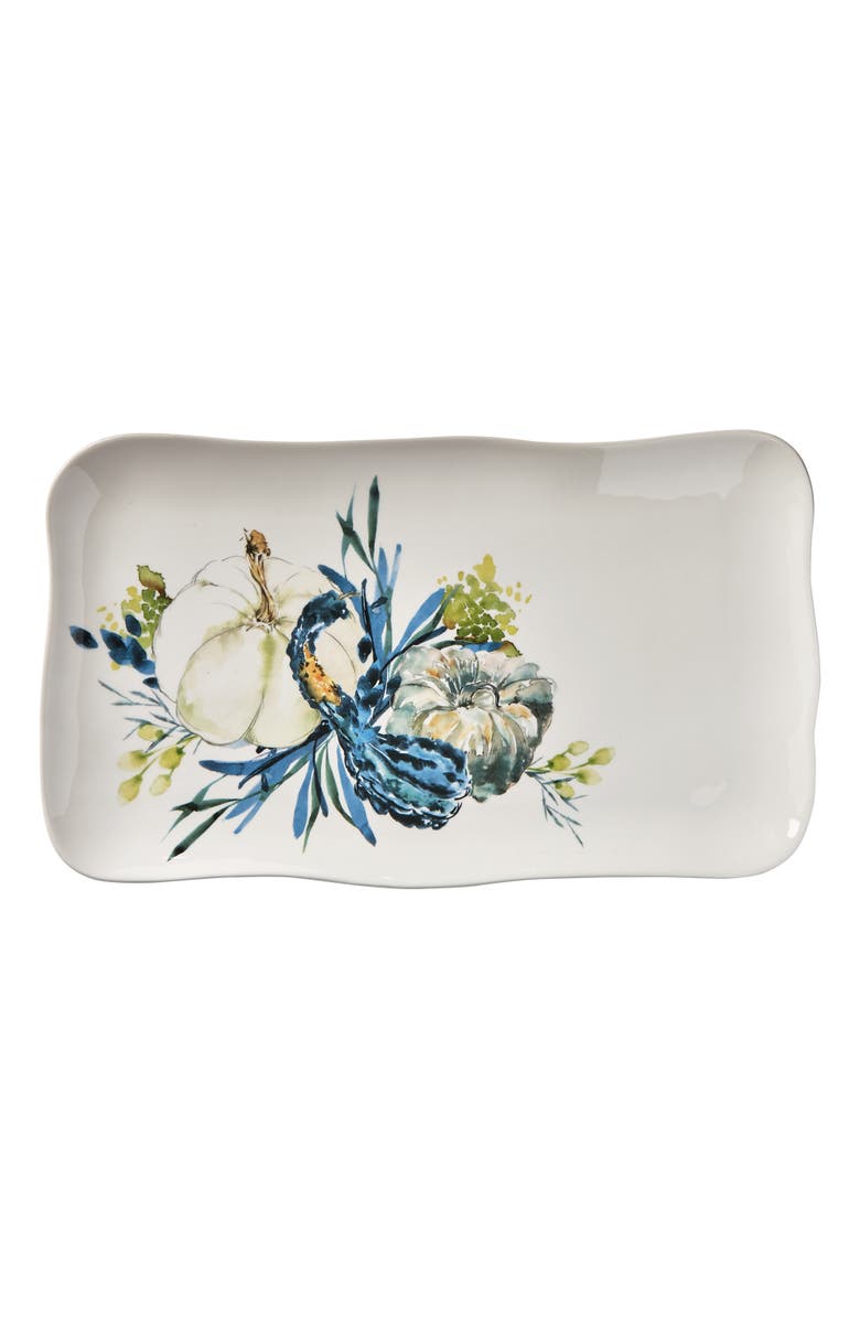 tag Autumn Botanical Rectangular Serving Platter Multicolor, Main, color, Multicolored