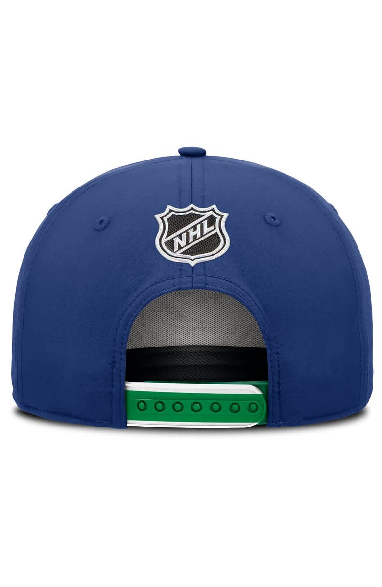 FANATICS Men's Fanatics Blue Vancouver Canucks 2025 NHL Draft Authentic Pro On-Stage Podium A-Frame Adjustable Hat, Alternate, color, Blue