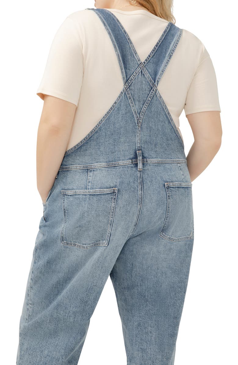 Silver Jeans Co. Straight Leg Denim Overalls, Alternate, color, 