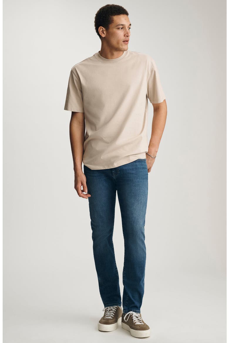Light Tan Cotton Crewneck T-Shirt, Alternate, color, FEATHER GRAY