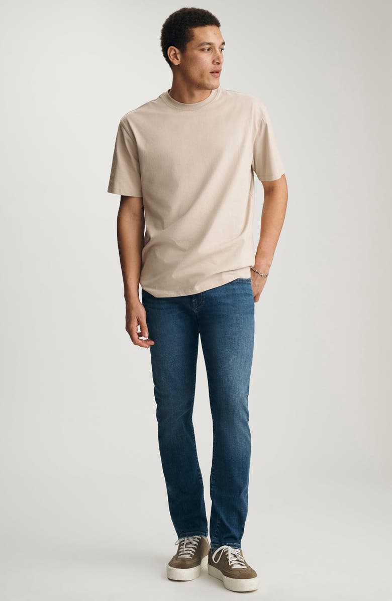 Mavi Jeans Light Tan Cotton Crewneck T-Shirt, Alternate, color, Feather Gray