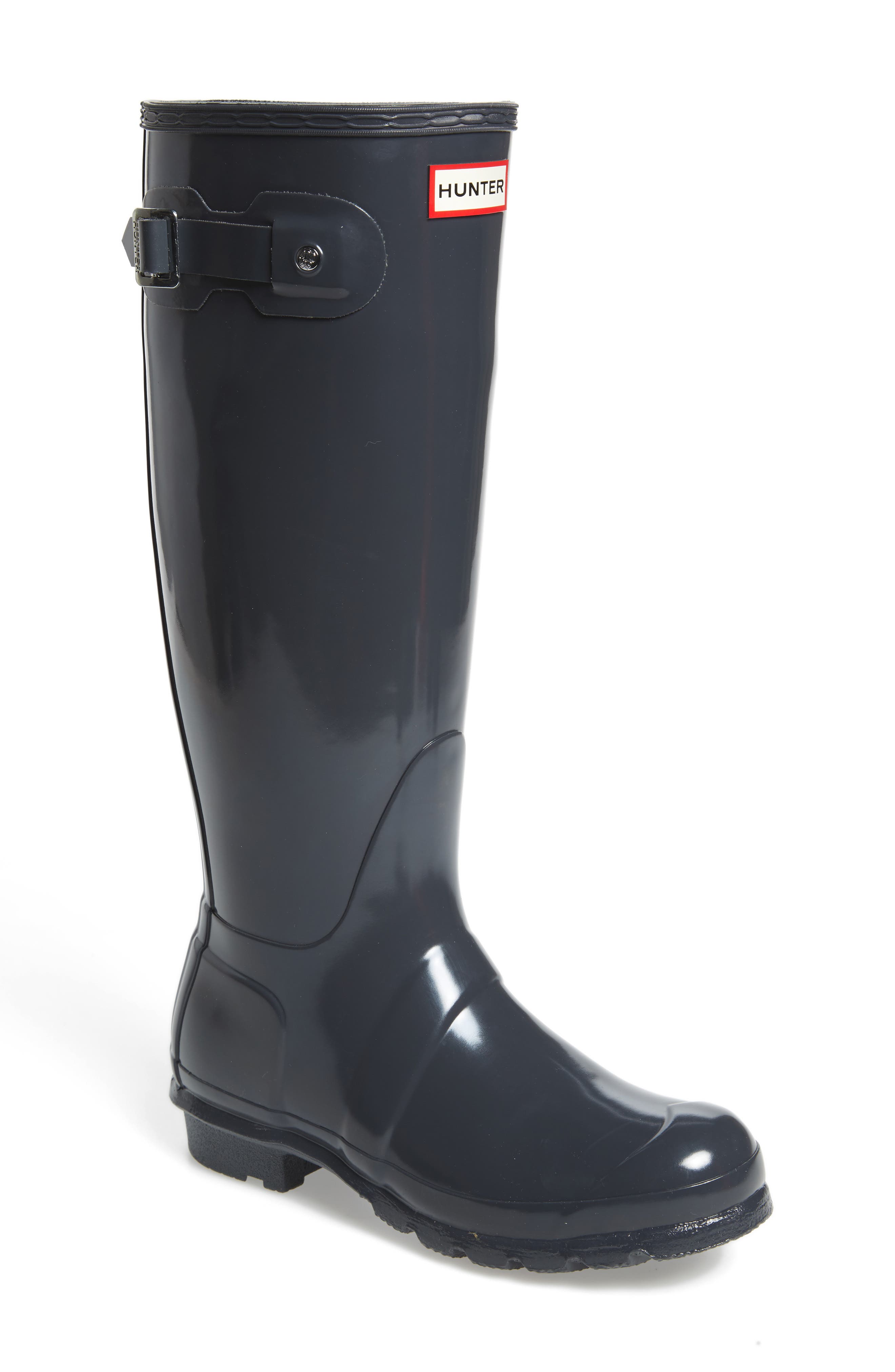 Original High Gloss Waterproof Boot, Main, color, DARK SLATE