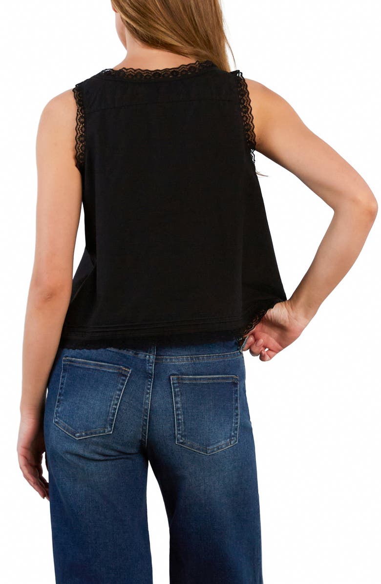 Billy T Lace Cotton Blend Tank Top, Alternate, color,