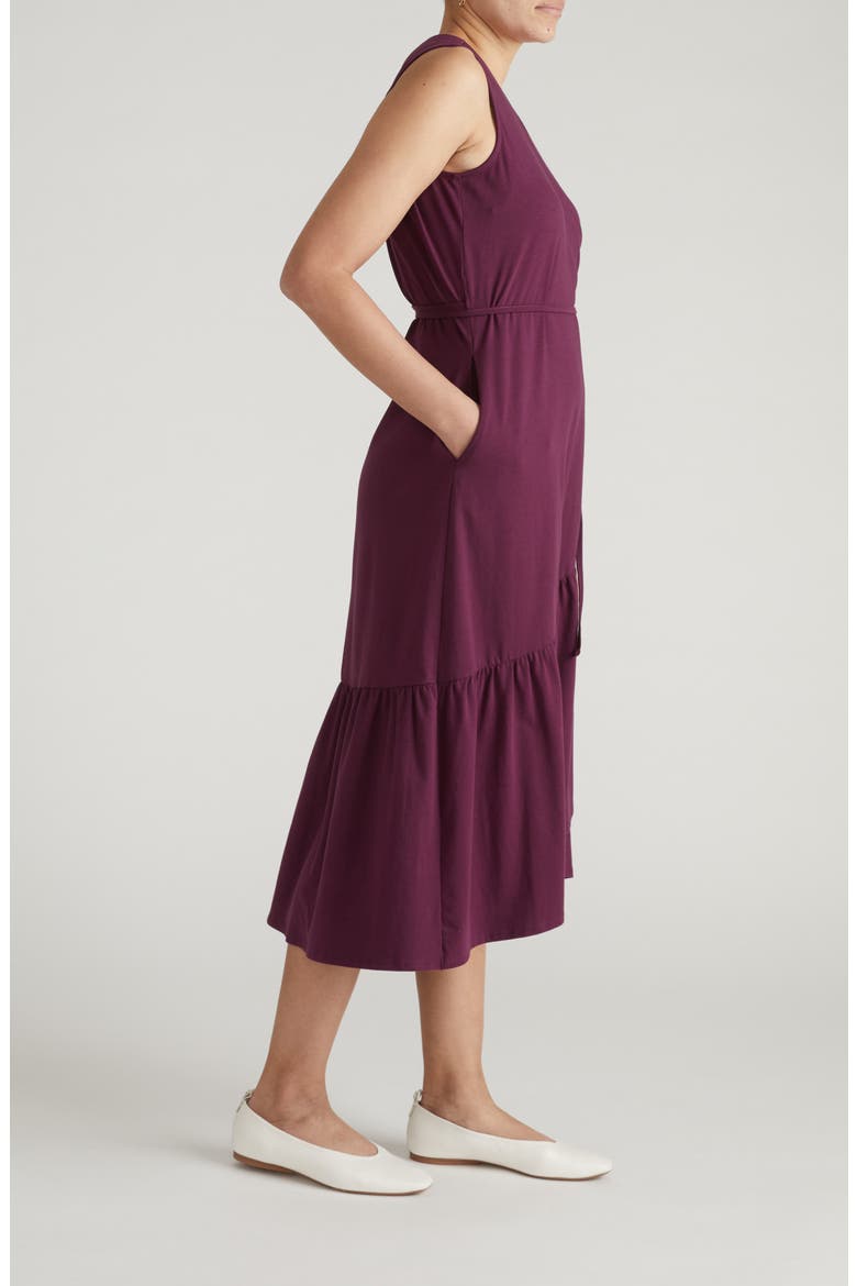 Twirl Tiered Wrap Dress, Alternate, color, GAMAY