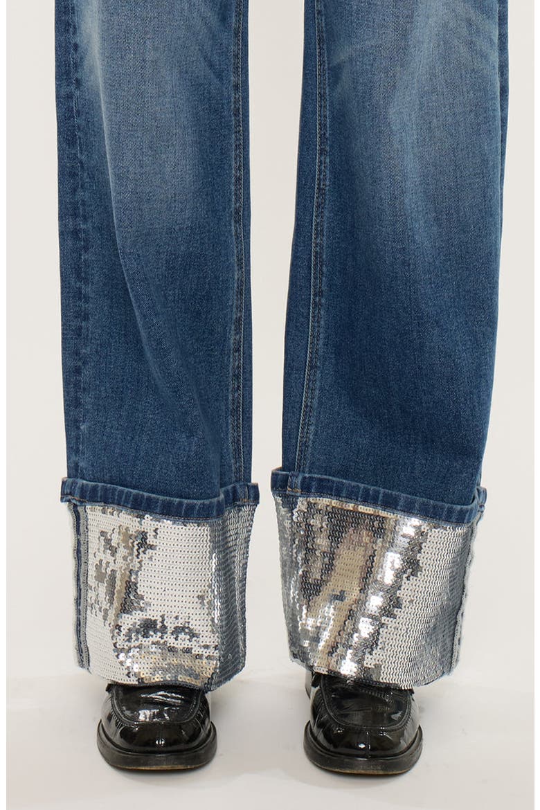 Vivianne Mid Rise Wide Leg Jeans, Alternate, color, Medium Wash