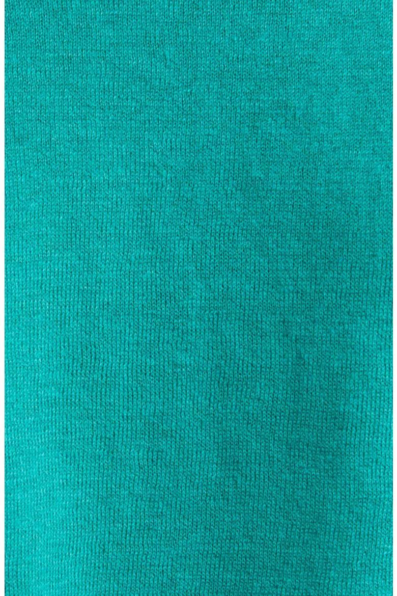 Rolled Edge Linen Blend Sweater, Alternate, color, SEA STAR