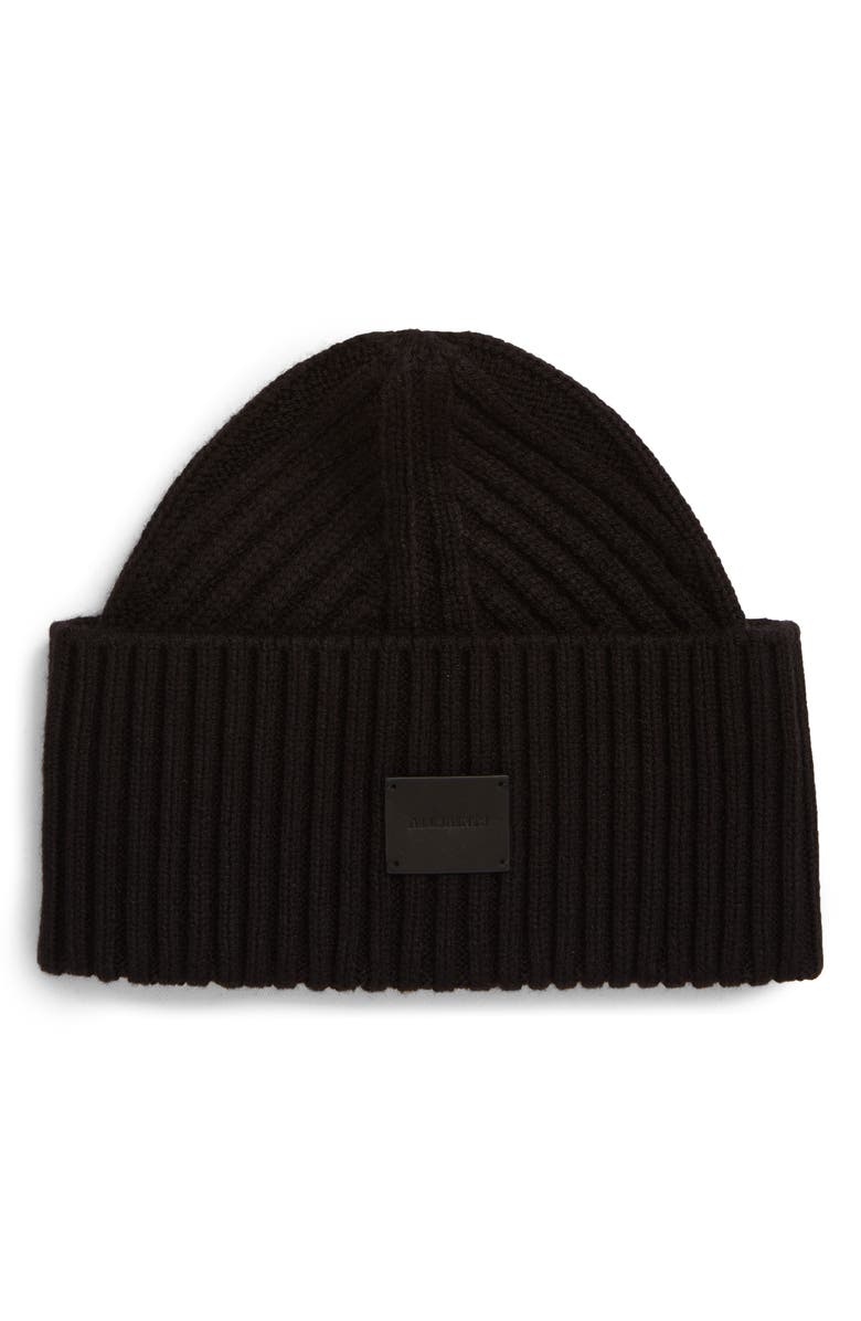 AllSaints Travelling Ribbed Beanie, Main, color,