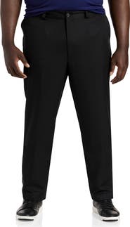Oak Hill by DXL Big & Tall Microfiber Waist-Relaxer Pants