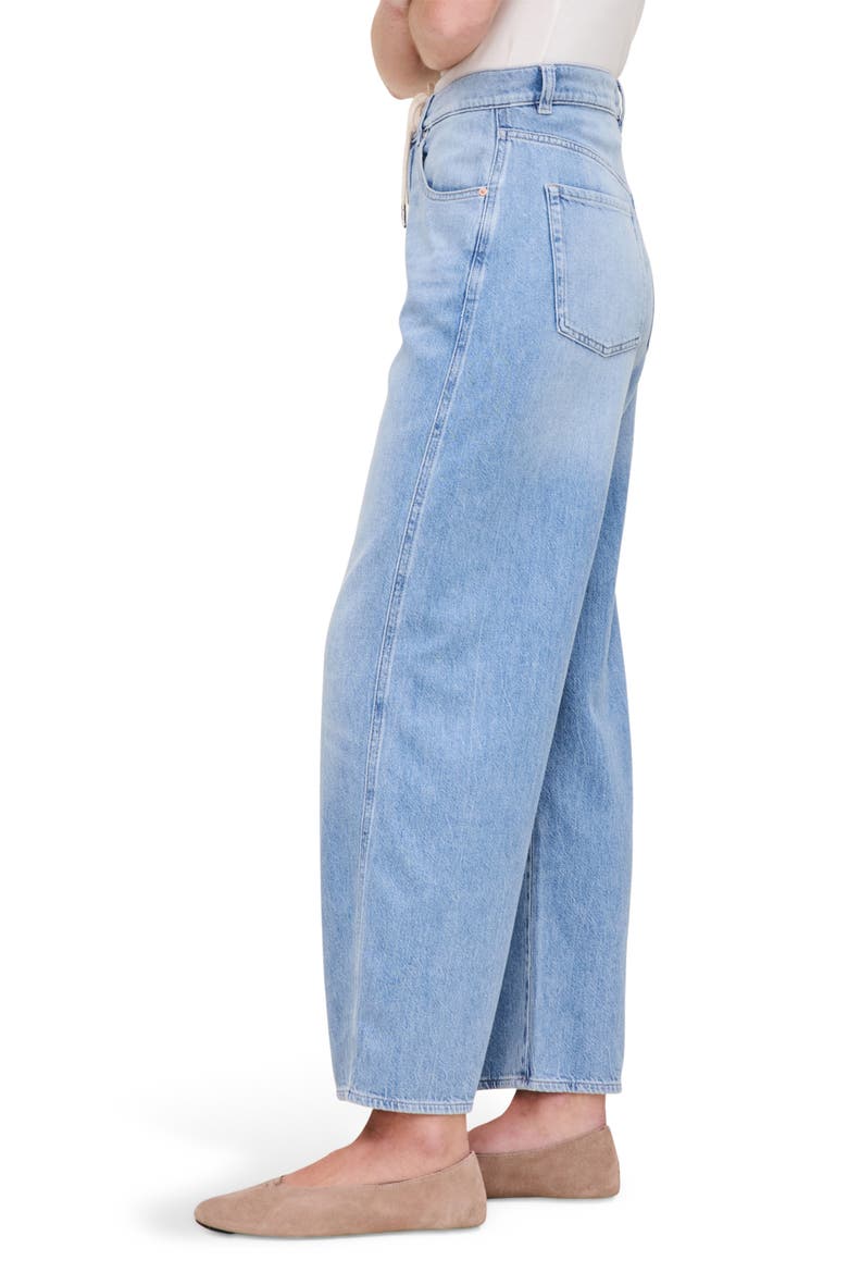 Taylor High Waist Relaxed Barrel Jeans, Alternate, color, BEACHWAVE