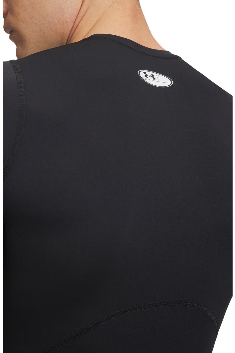 HeatGear® Armour Compression Performance T-Shirt, Alternate, color, BLACK