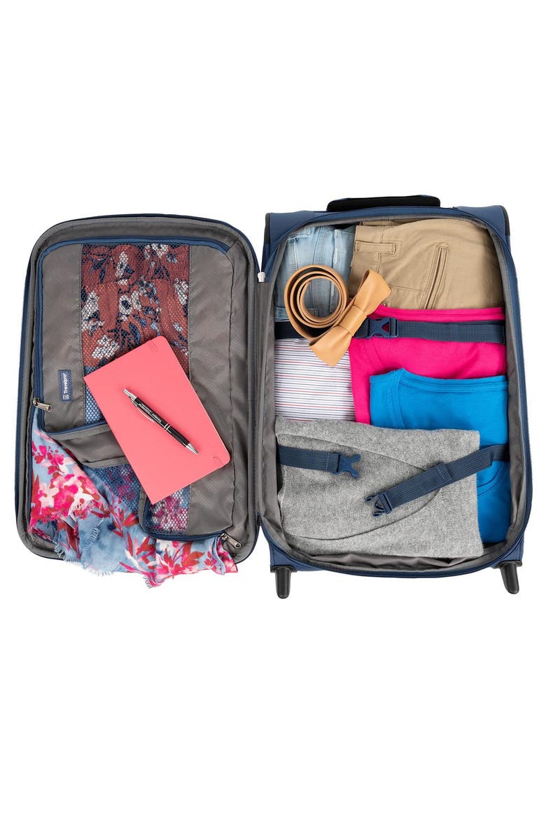 Tourlite Softside Expandable 22" Rollaboard Carry On Rollaboard Luggage, Alternate, color, Blue