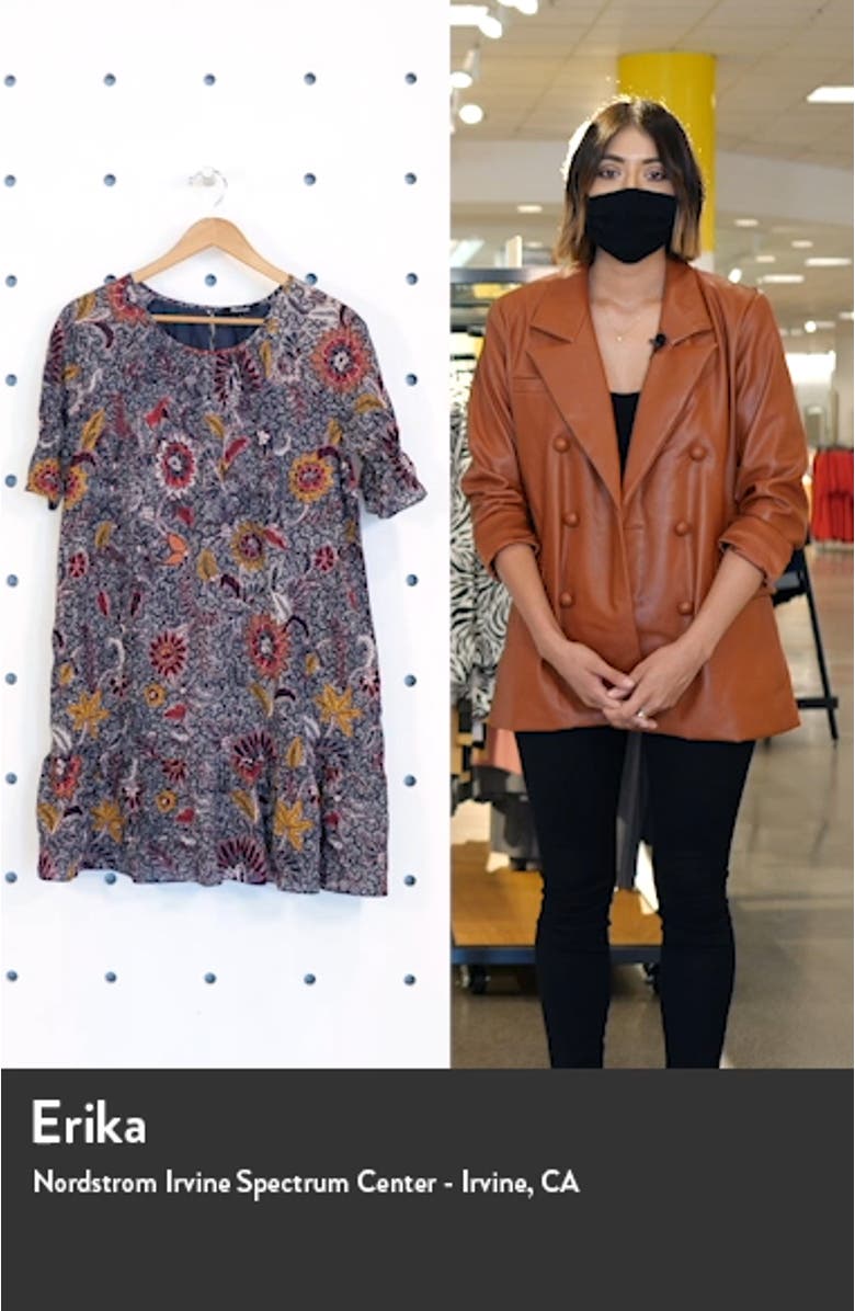 Ruffle Sleeve Popover Minidress, sales video thumbnail