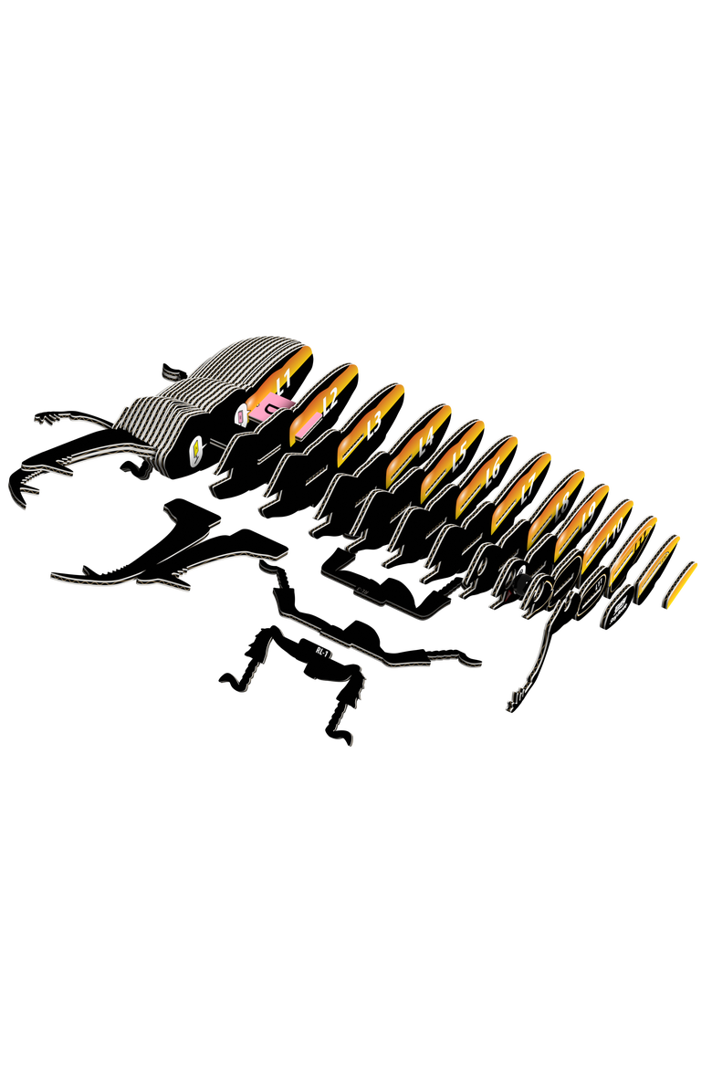 Stag Beetle 3D Puzzle, Alternate, color, No Color