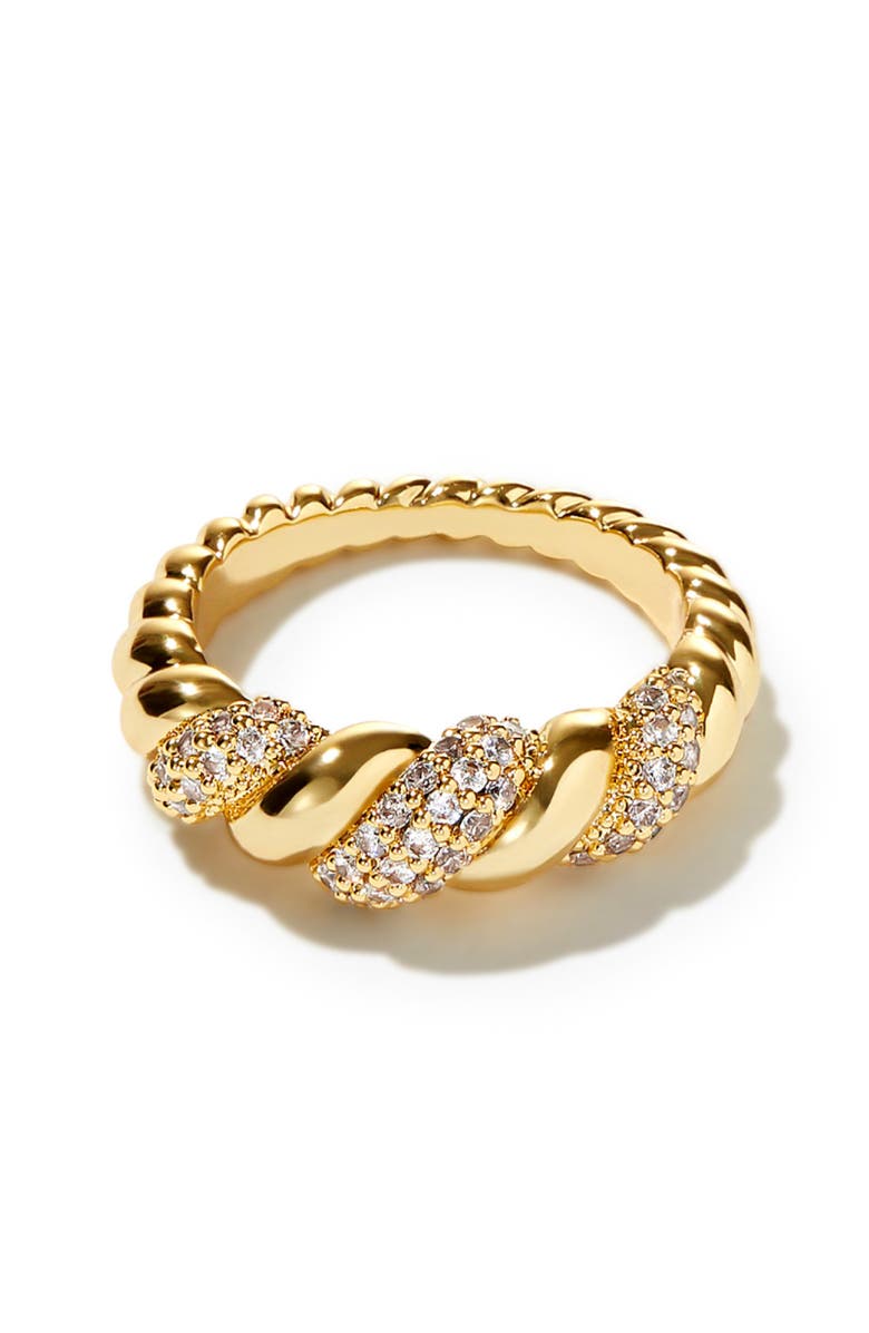 Ana Luisa Rope Ring - Rope Pave, Main, color,