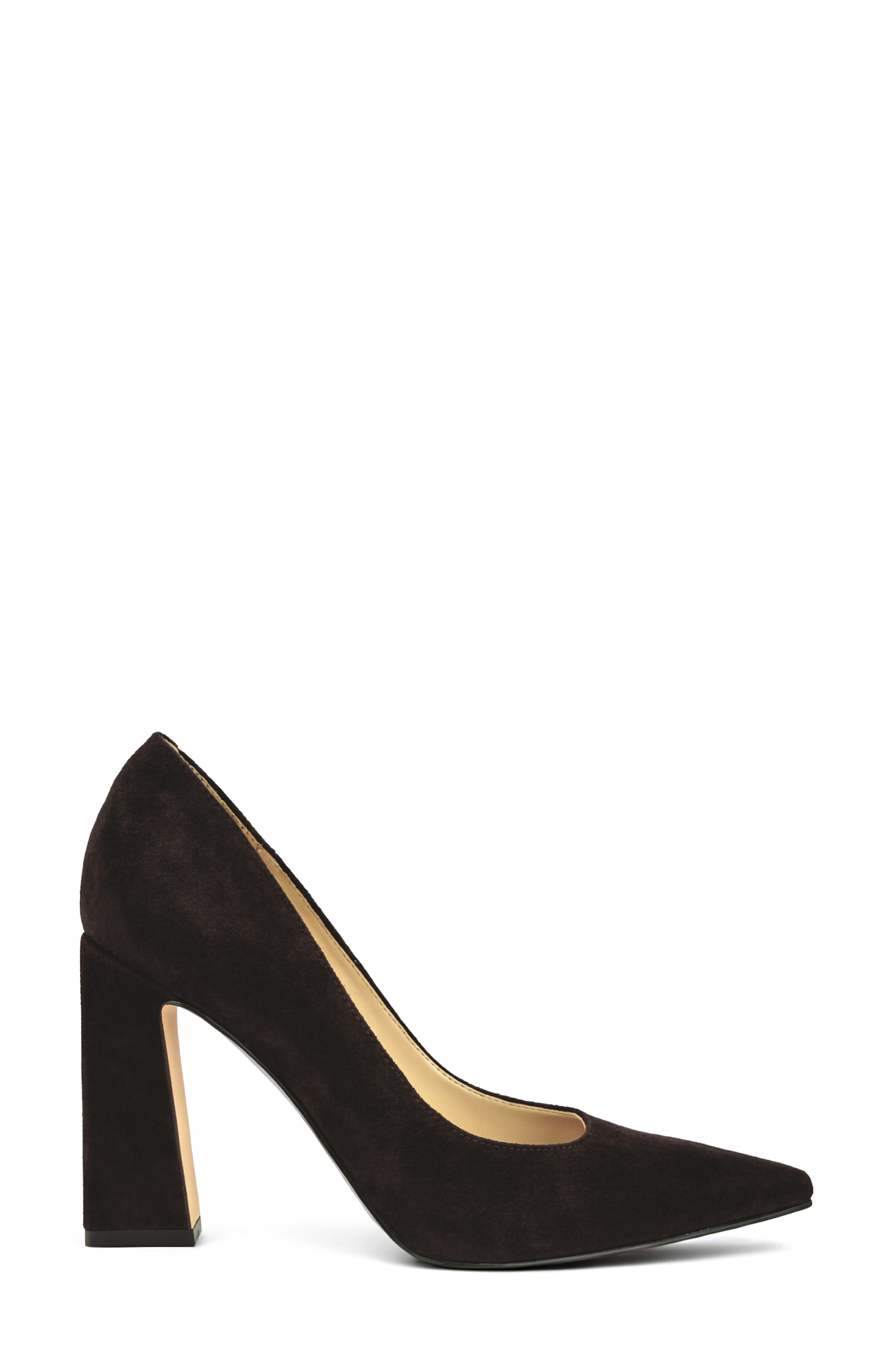 Tamant Pointed Toe Pump, Alternate, color, DARK BROWN