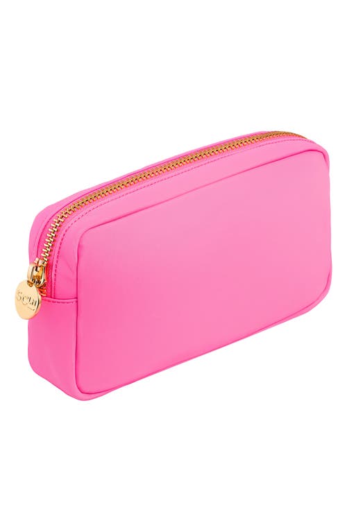 Stoney Clover Lane Small Nylon Pouch In Bubblegum