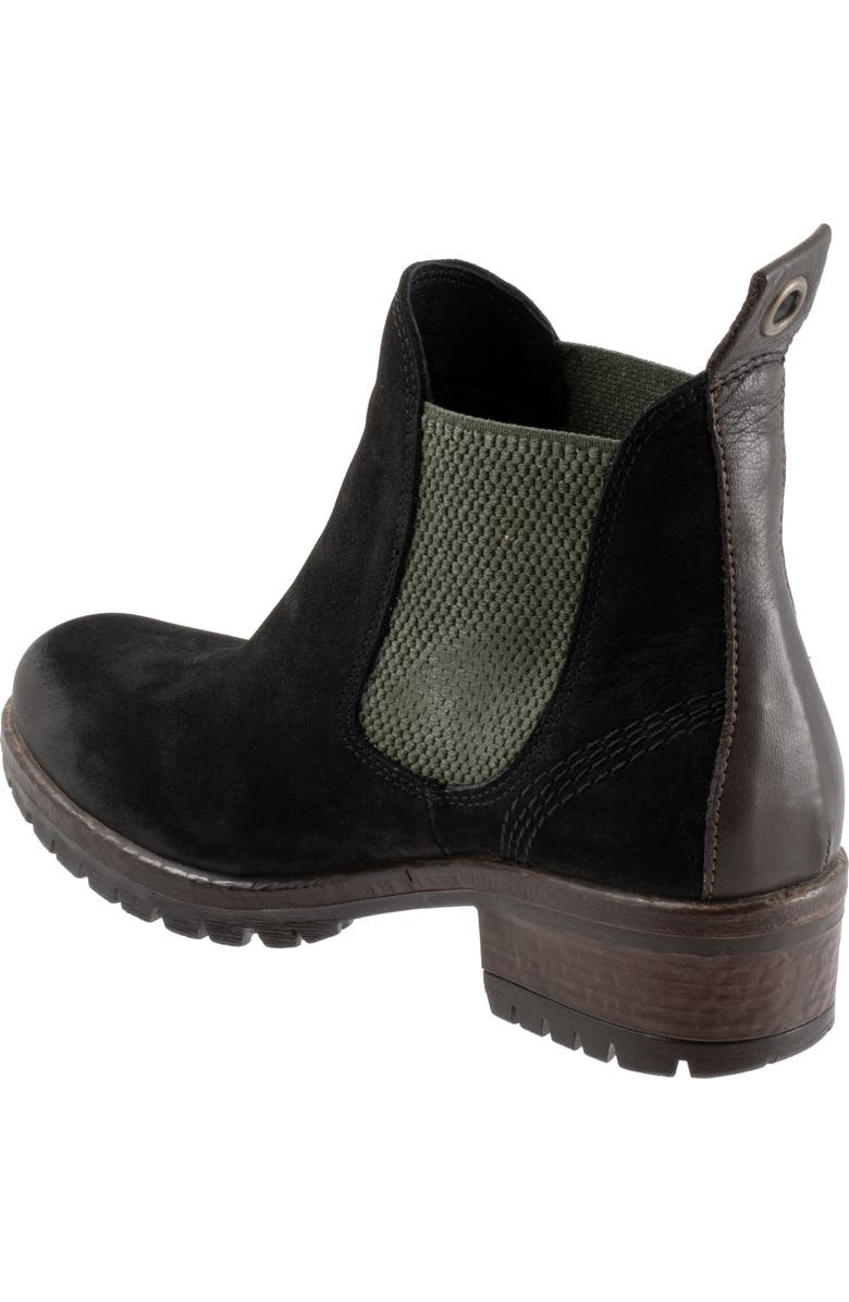 Bueno Florida Chelsea Boot, Alternate, color, Black Nubuck/ Khaki