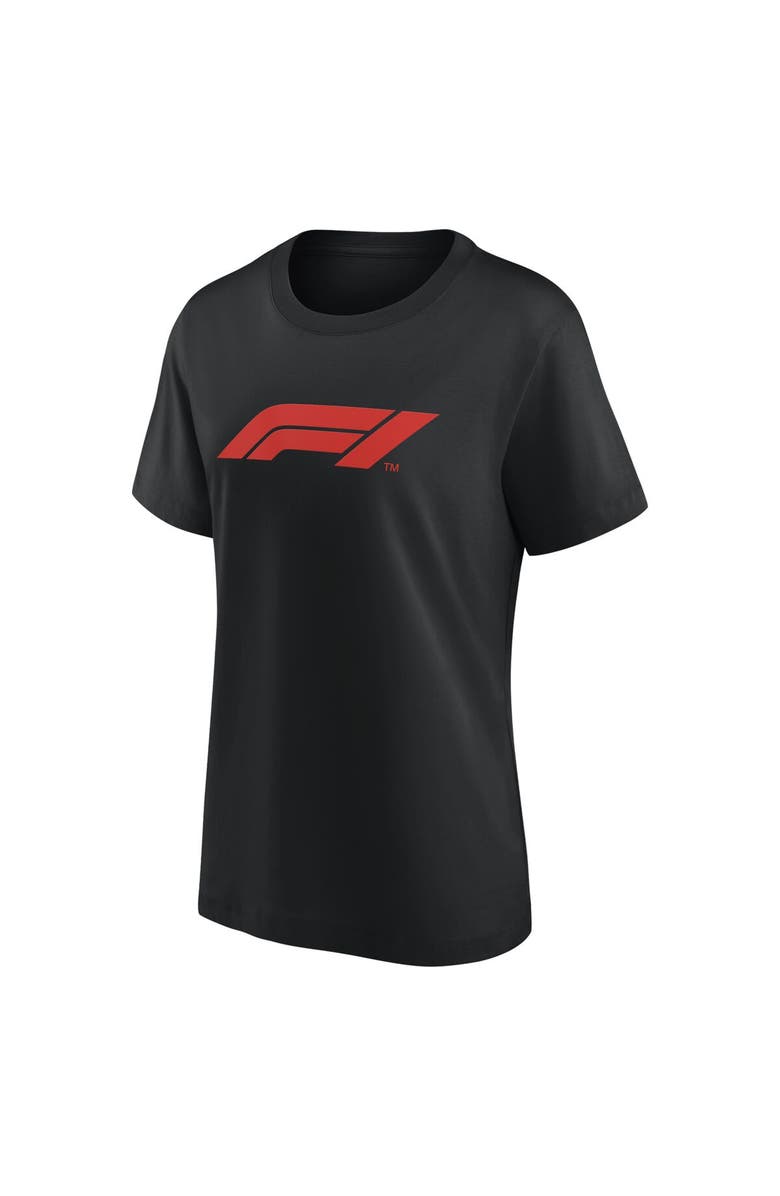 FANATICS Women's Fanatics Branded Black Formula 1 Merchandise Primary Logo T-Shirt, Alternate, color, 