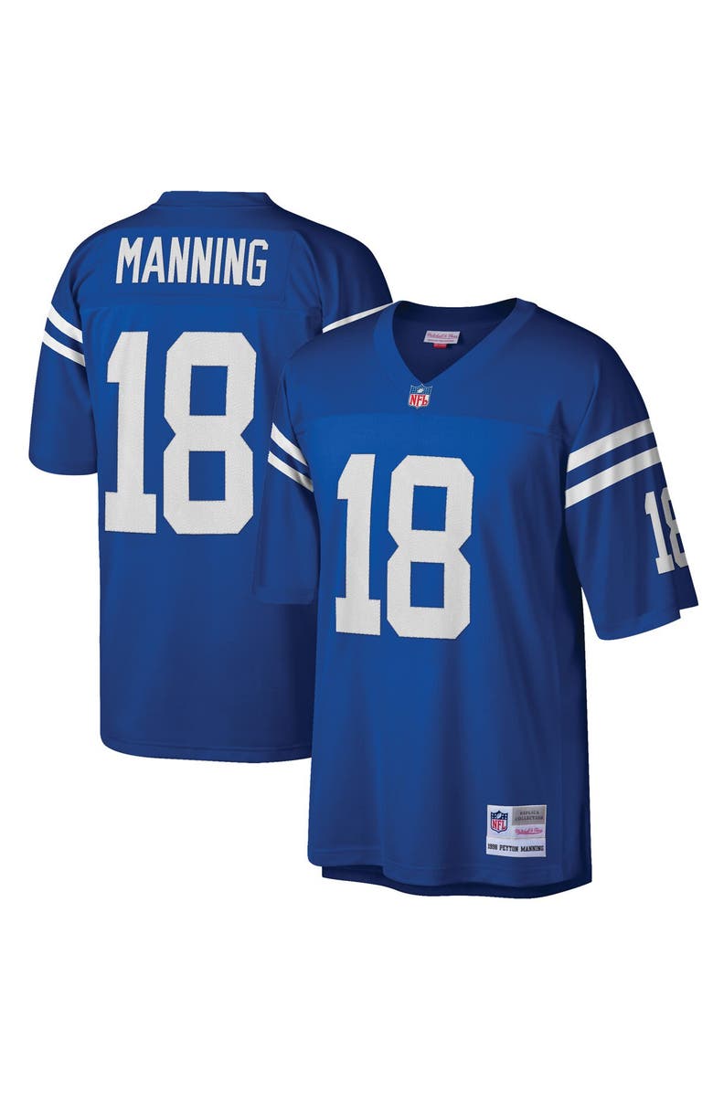 Mitchell & Ness Men's Mitchell & Ness Peyton Manning Royal Indianapolis Colts Big & Tall 1998 Retired Player Replica Jersey, Main, color, Royal