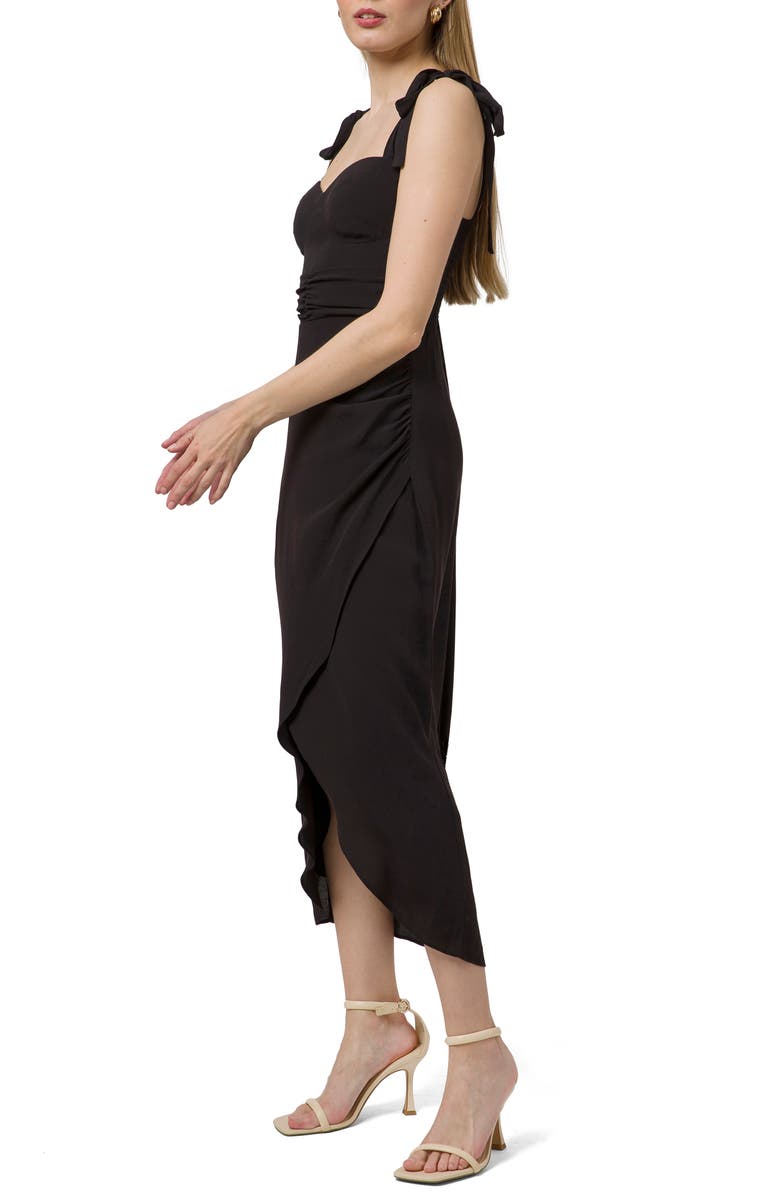 WAYF Malibu Faux Wrap Midi Dress, Alternate, color, 