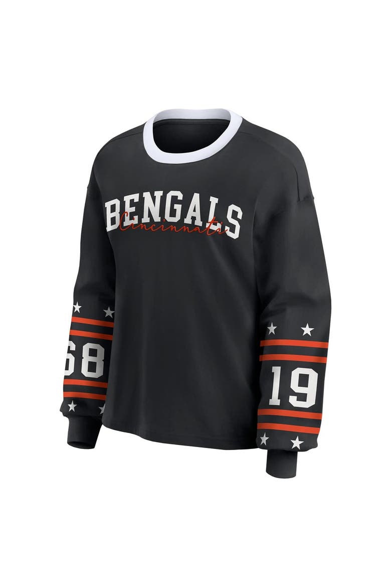 Women's WEAR by Erin Andrews  Black Cincinnati Bengals Sport Long-Sleeve T-Shirt, Alternate, color, Black