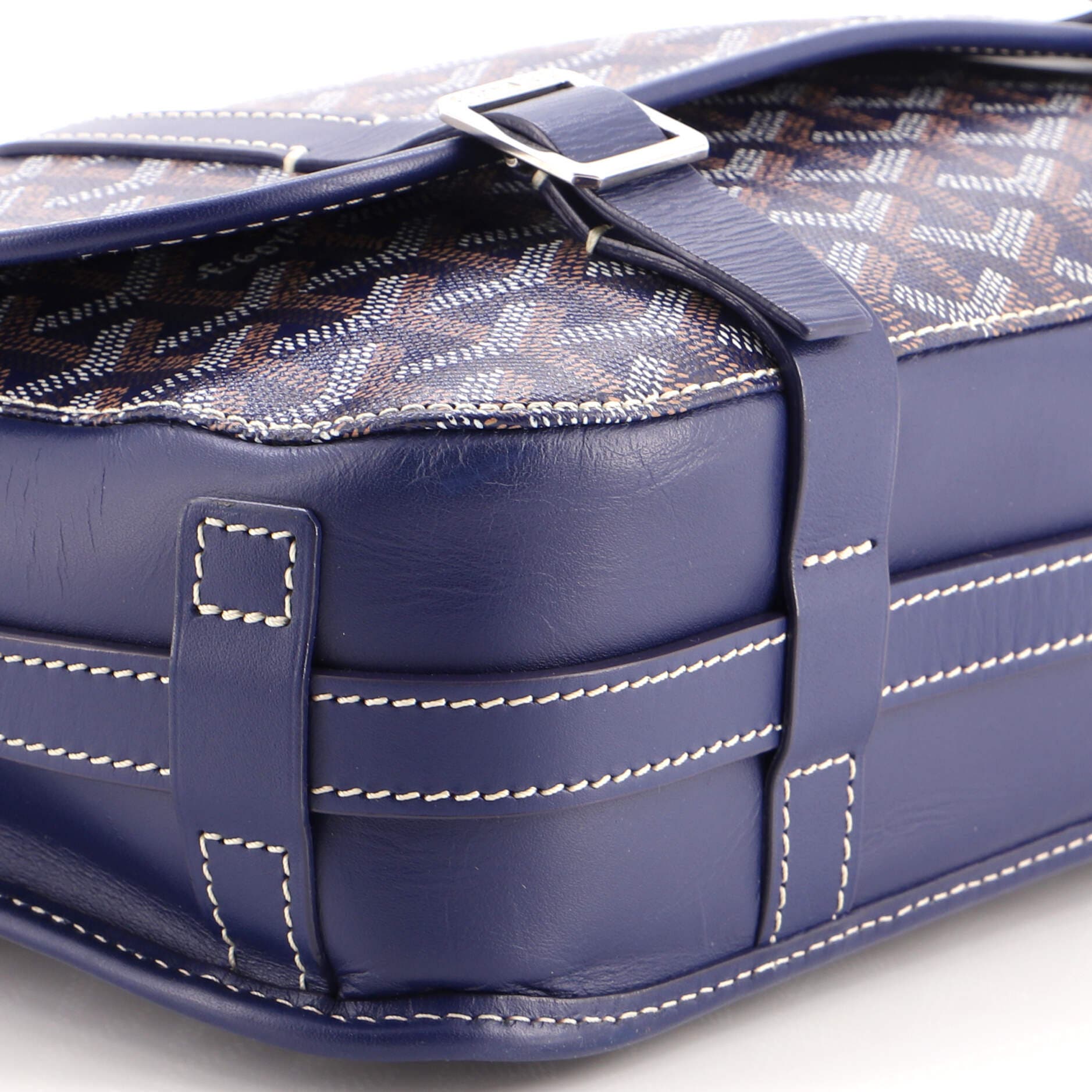 Belvedere Messenger Bag Coated Canvas MM, Alternate, color, Blue