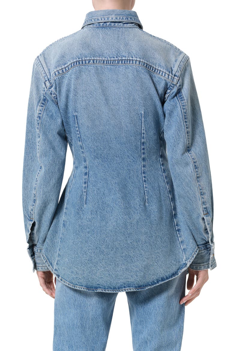 Wilma Denim Shirt, Alternate, color, MAGNIFY MEDIUM INDIGO
