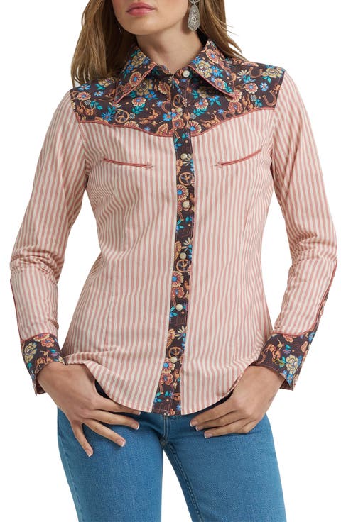 x Lainey Wilson Prairie Print Western Snap Shirt