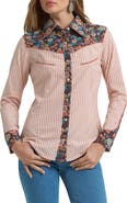 Wrangler x Lainey Wilson Prairie Print Western Snap Shirt