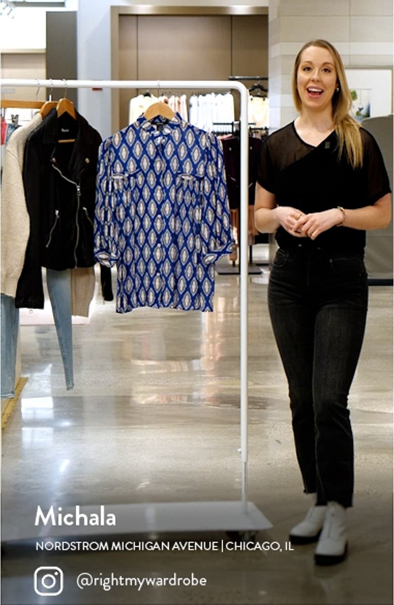 Medallion Print Blouse, sales video thumbnail