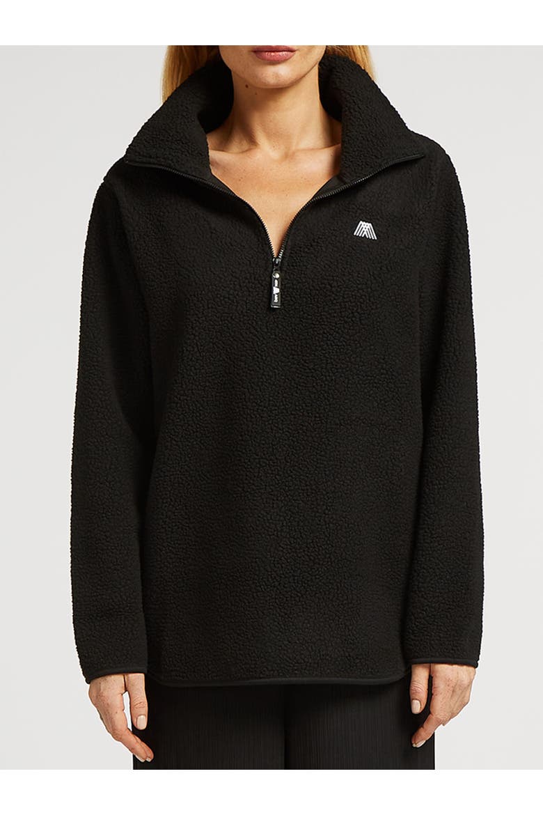 Lennox Half-Zip Long Sleeve Sweatshirt, Alternate, color, Black
