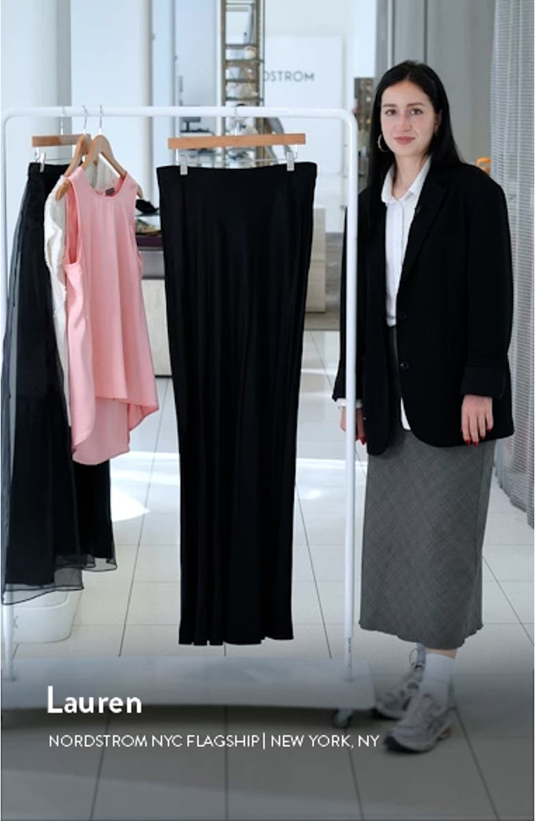 Zeta Satin Maxi Skirt, sales video thumbnail