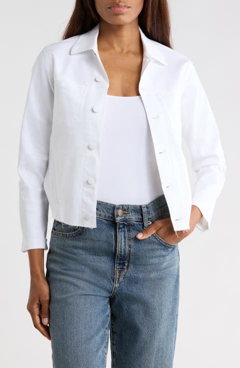 Janelle Slim Fit Raw Hem Jacket