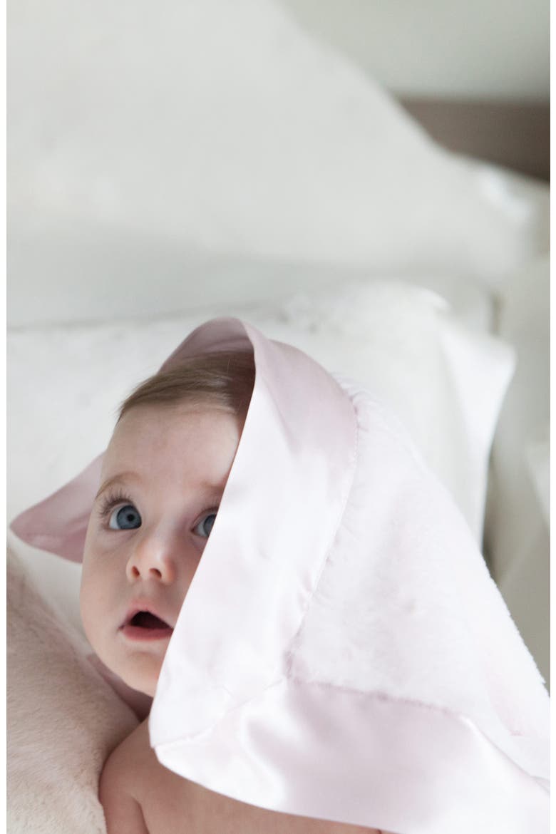 Luxe Faux Fur Blankie, Alternate, color, PINK