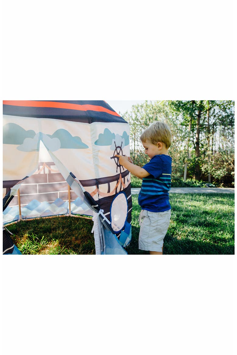 Pirate Play Pavillion, Alternate, color, BLUE RED BLACK WHITE
