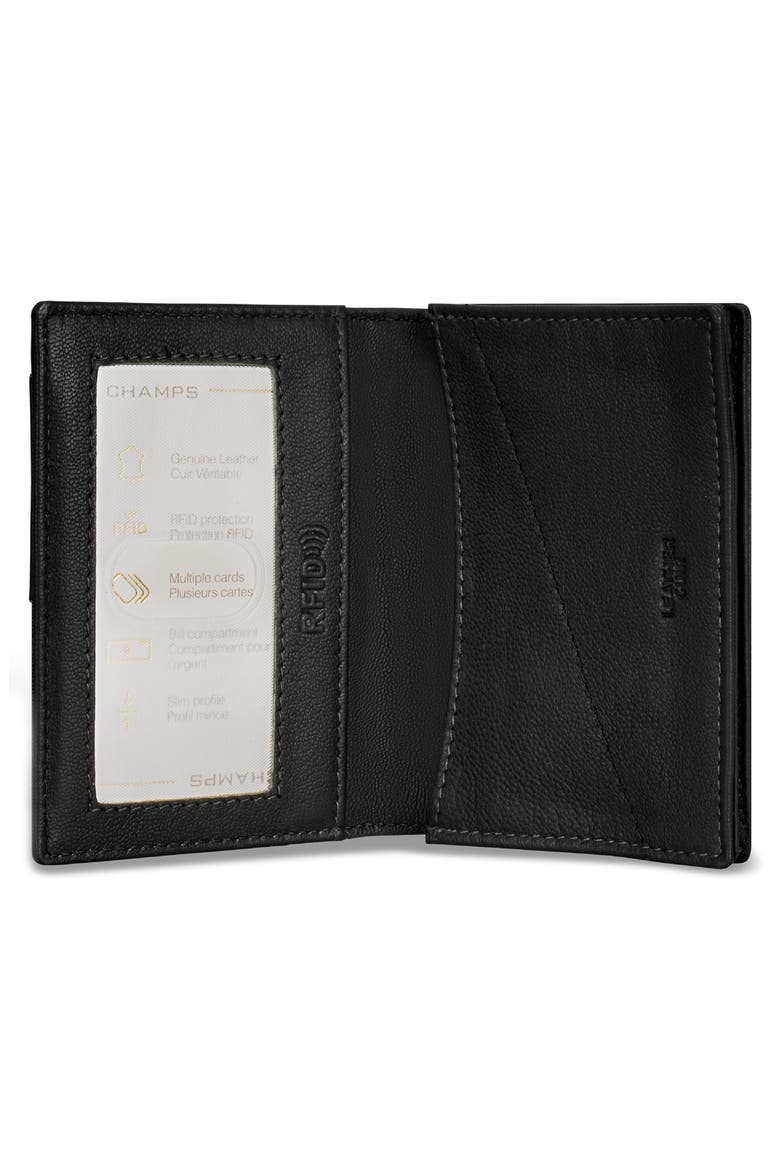 Camo Card Case, Alternate, color, BLACK
