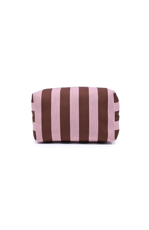 Essential Stripe Cosmetic & Travel Organizer Pouch