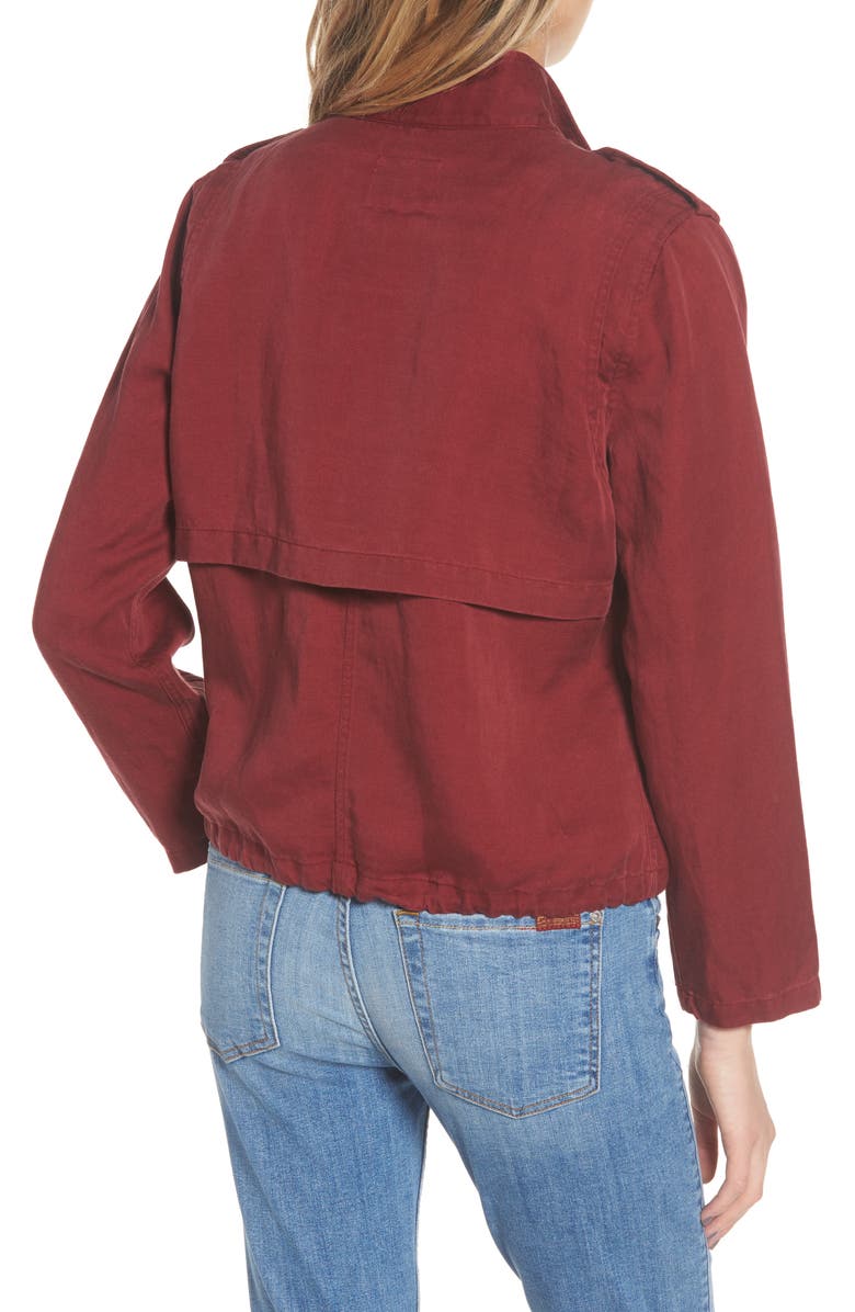 Rails Maverick Military Jacket, Alternate, color, Oxblood