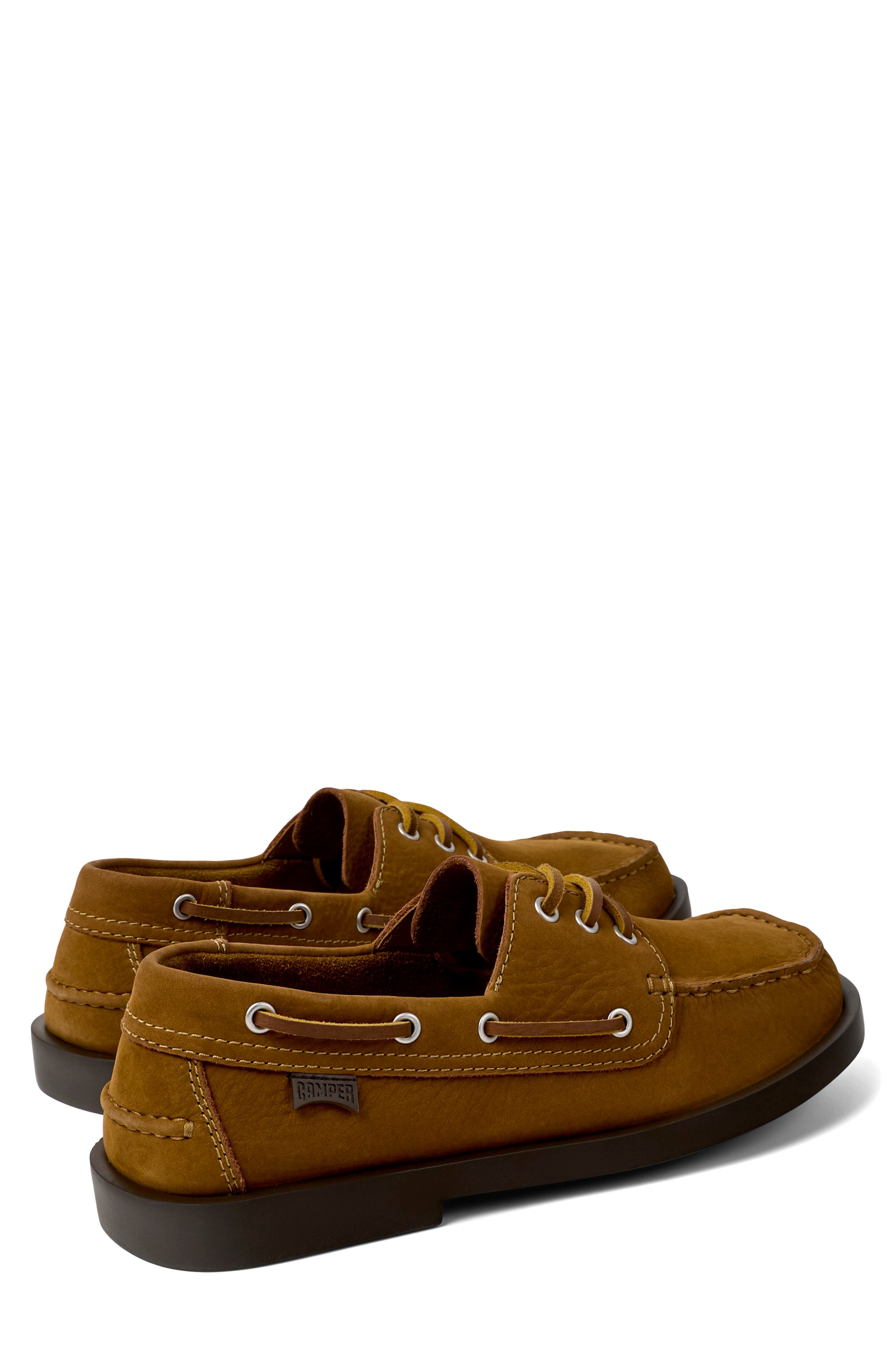 Don Leather Boat Shoe, Alternate, color, MEDIUM BROWN