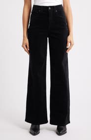 SPANX® High Waist Wide Leg Corduroy Pants