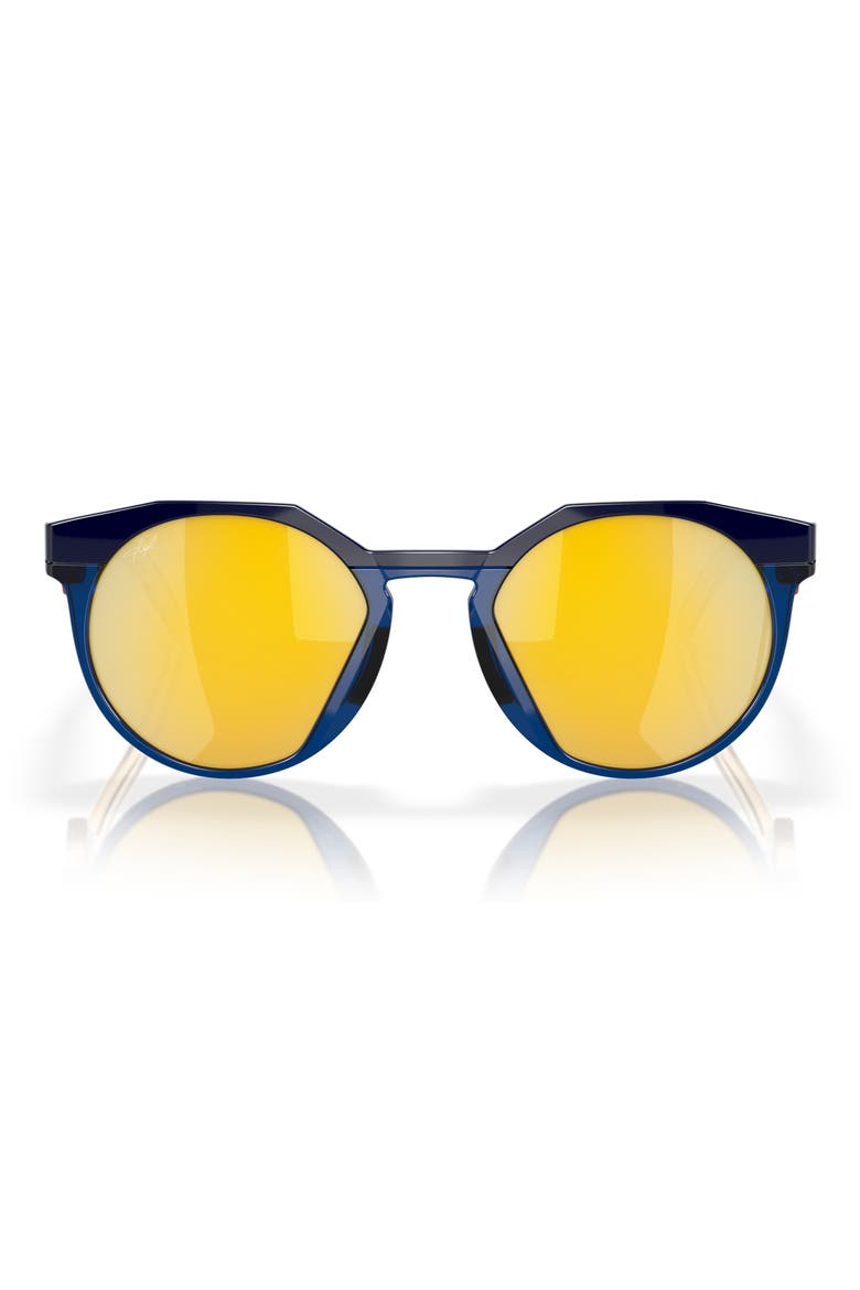 HSTN 52mm Prizm™ Gradient Polarized Round Sunglasses, Main, color, NAVY