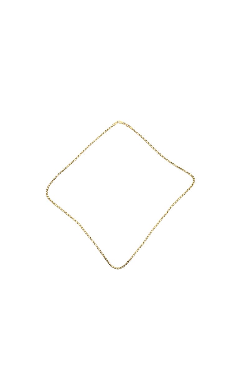 Ancona Jewelry 14K Box Link 2.3mm 20in Chain Necklace, Alternate, color, Yellow Gold