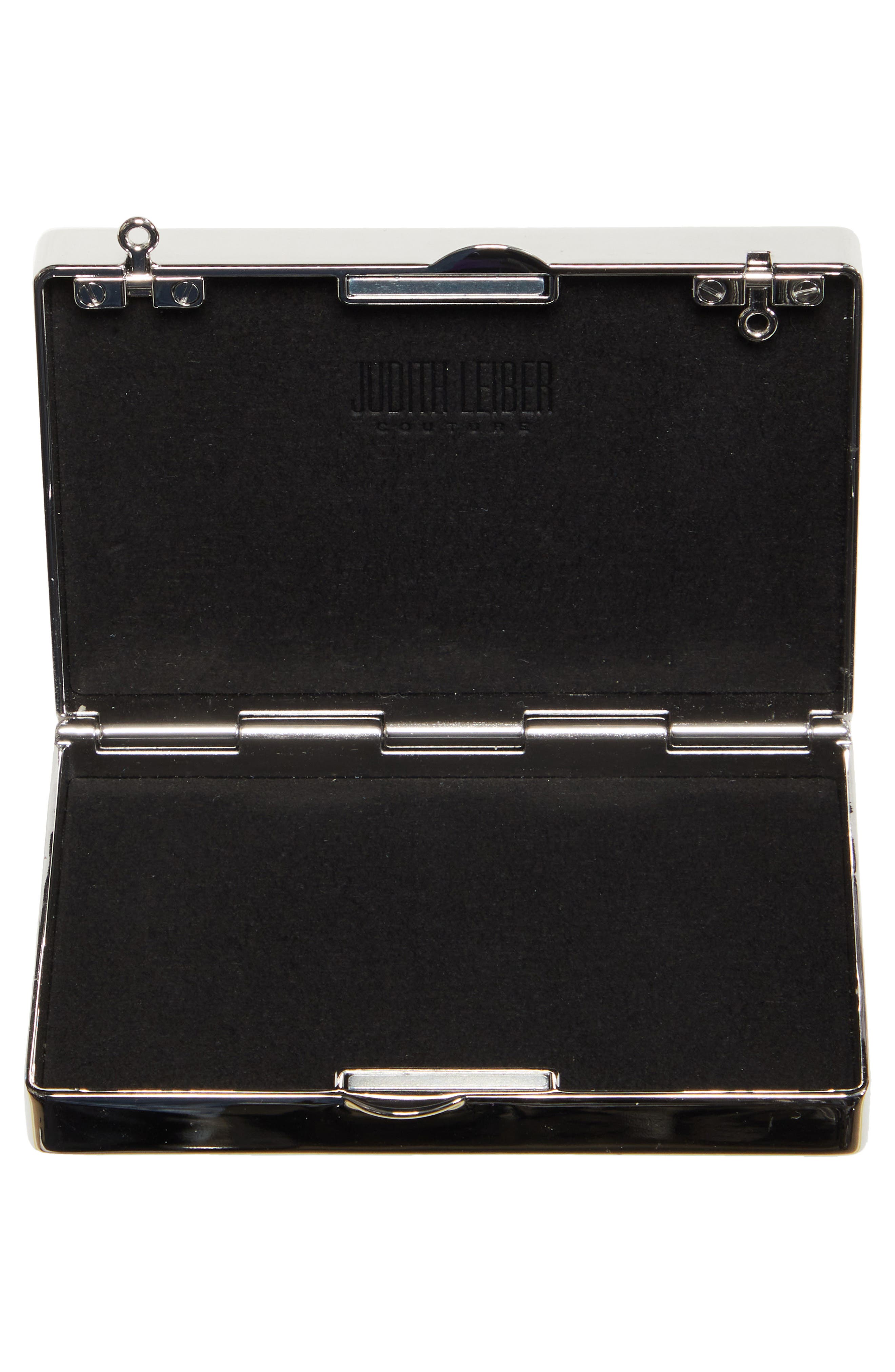 JUDITH LEIBER COUTURE Mini Crystal Leopard Frame Clutch, Alternate, color, 