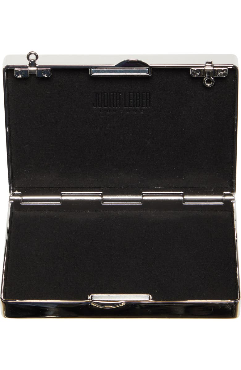 JUDITH LEIBER COUTURE Mini Crystal Leopard Frame Clutch, Alternate, color,