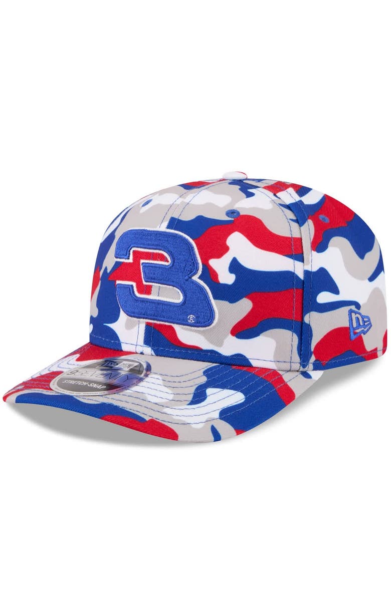 New Era Men's New Era White Austin Dillon Patriotic Camo 9SEVENTY Stretch-Snap Hat, Alternate, color, White
